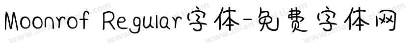 Moonrof Regular字体字体转换
